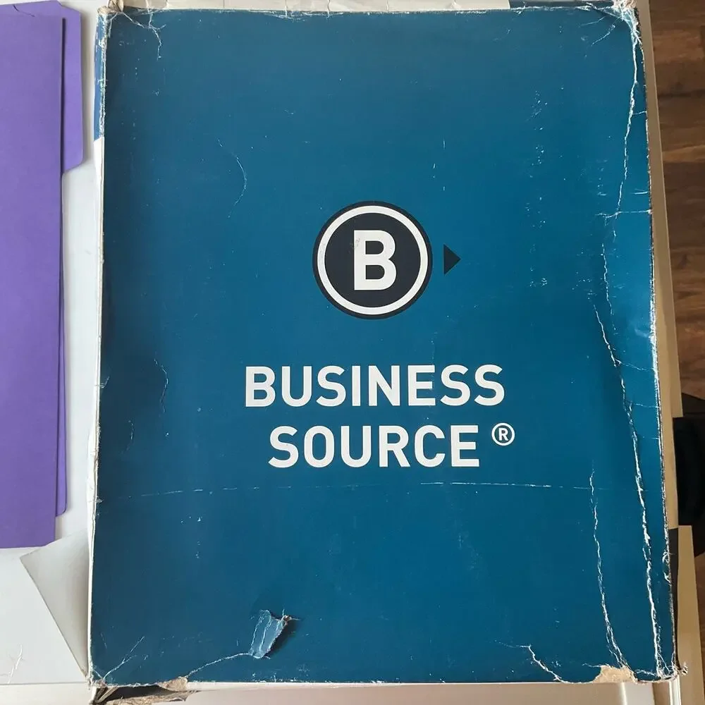 Business Source Interior Folder 1/3 Cut, Letter Size 5/8